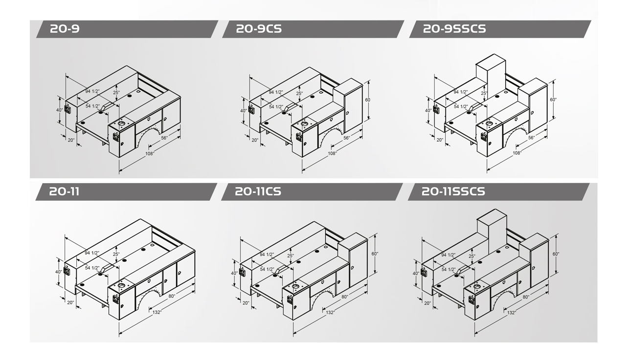 PAL Pro 20 Body Configurations