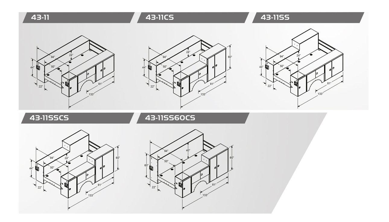 PAL Pro 43 Body Configurations