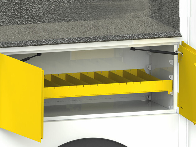 Rigid double panel doors