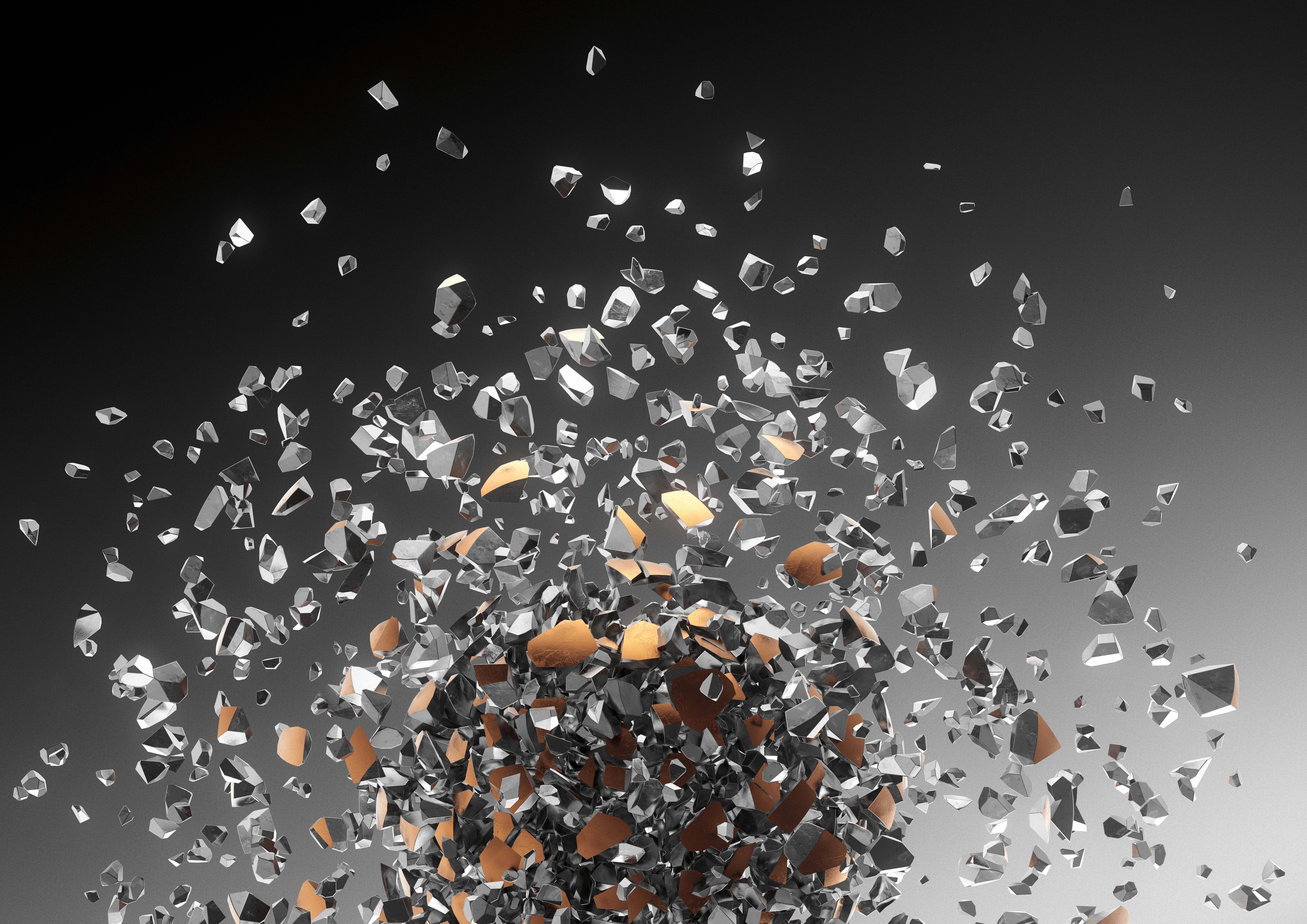 Magazin-Titelbild, das eine zerbrochene Struktur zeigt