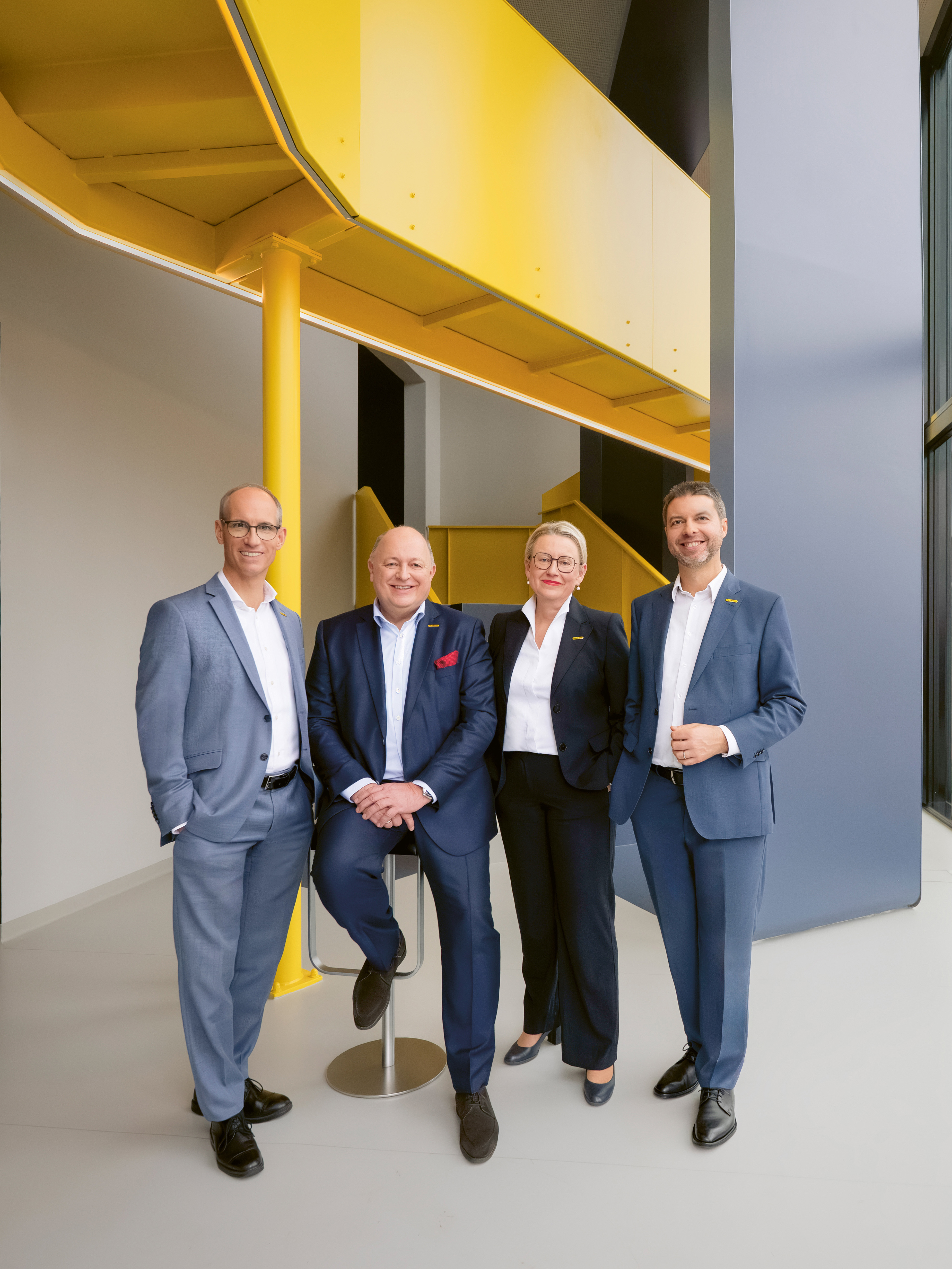 Vorstand der PALFINGER AG in der PALFINGER WORLD in Lengau