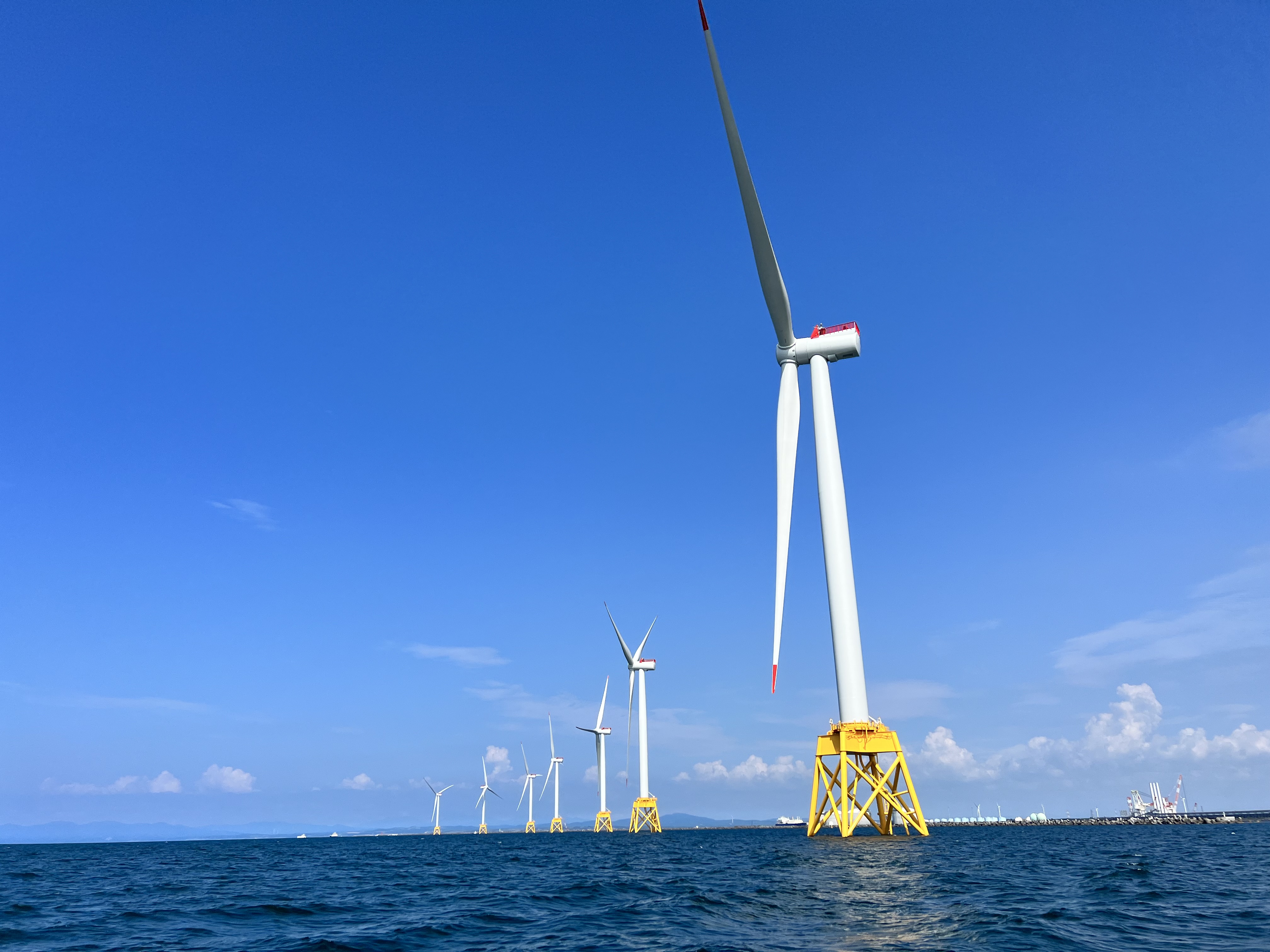 Offshore wind farm in Ishikari. Copyright: provided by Green Power Investment Corporation