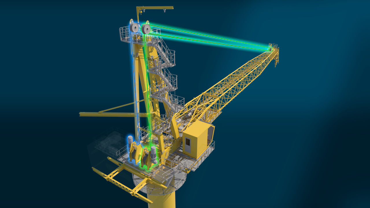 Modularized wire luffing lattice boom crane