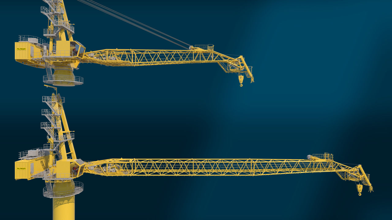 Modularized wire luffing lattice boom crane