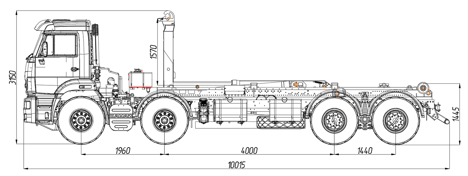 Камаз 6580 схема