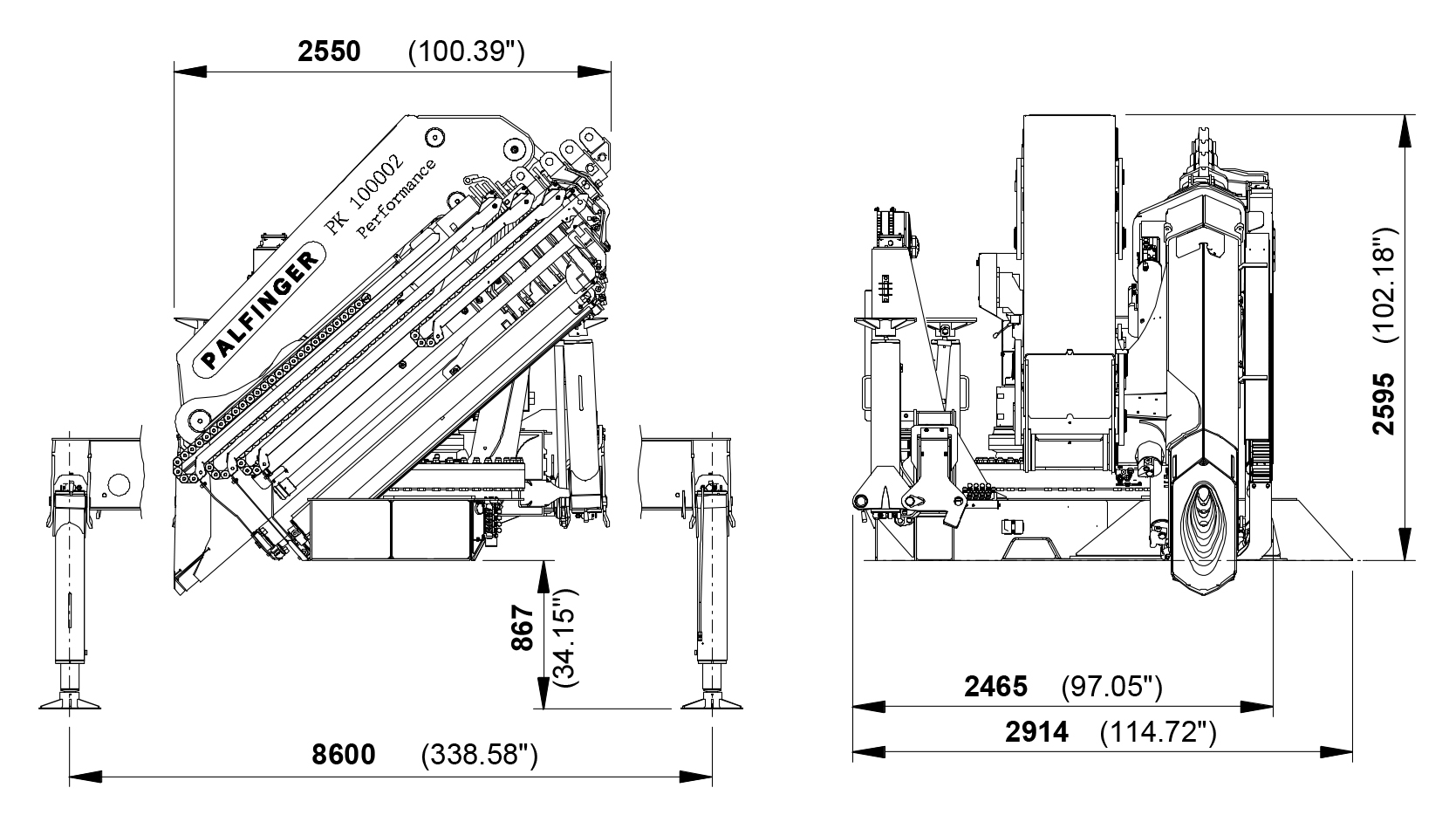 Cranes shown in the leaflet are partially optional equipped and do not  always correspond to the PK 100002 HPLS | PALFINGER ...