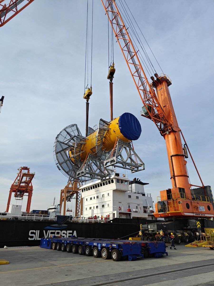 PALFINGER MARINE CELEBRATES JIB CRANE PEDESTAL DELIVERY MILESTONE