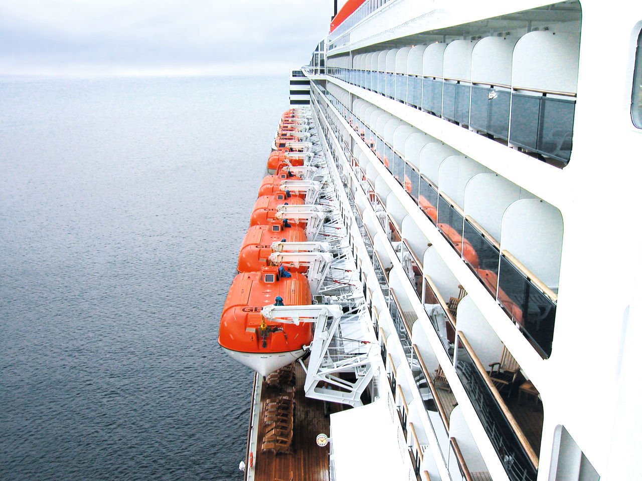 Passenger vessel davit